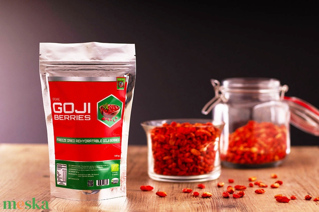 Életerő Goji Csomag (Liofilizált bogyók, Goji Nektár, Goji Lekvár, Goji Levél Tea) - élelmiszer - gasztro ajándékcsomag - Meska.hu
