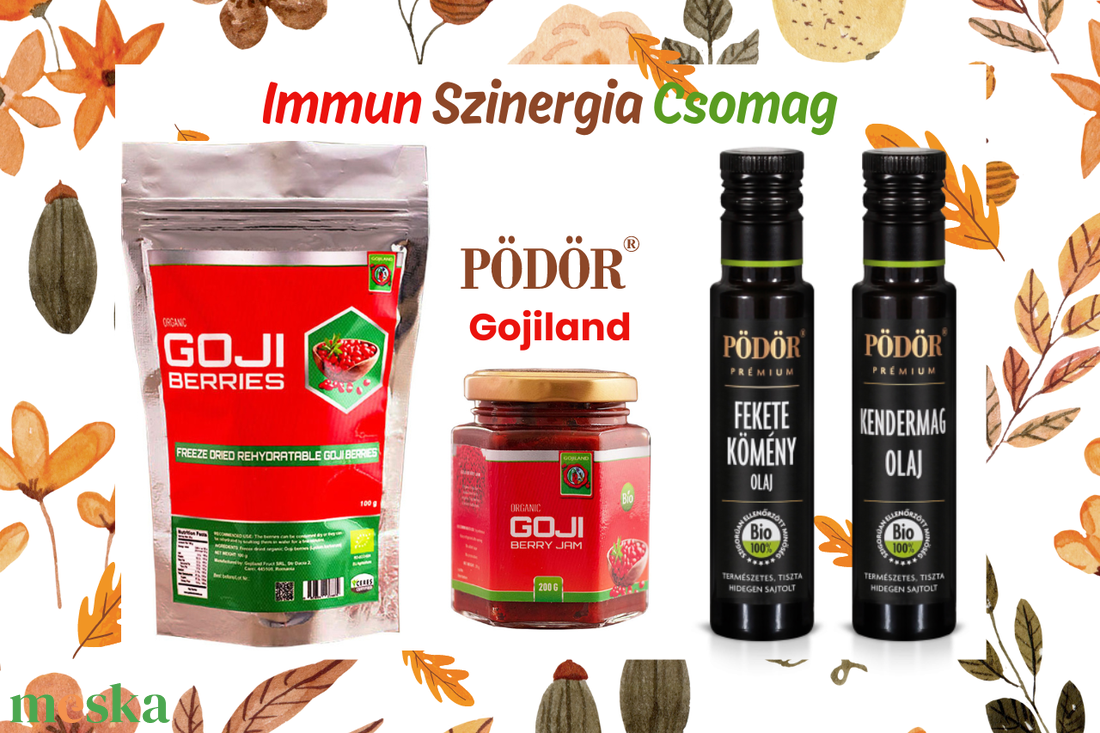 IMMUN SZINERGIA Goji Csomag Pödör Olajokkal - élelmiszer - gasztro ajándékcsomag - Meska.hu