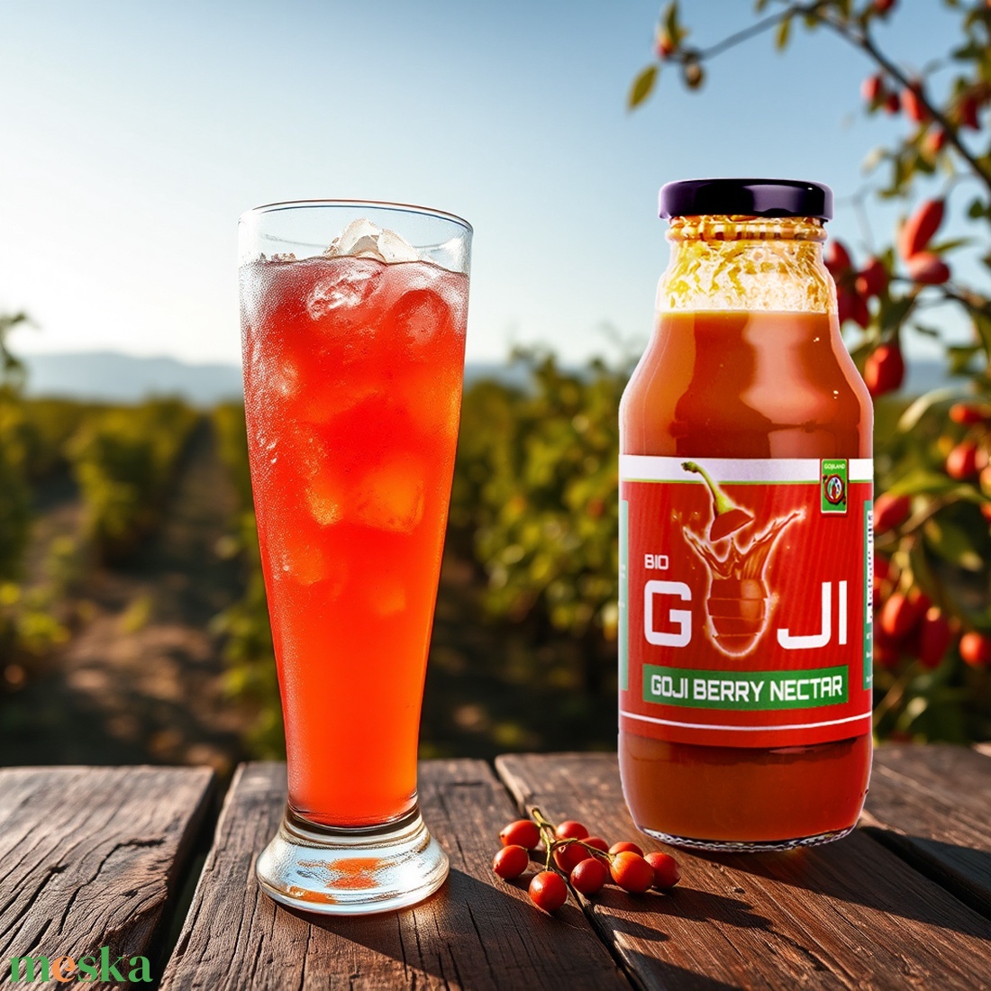 Prémium Goji Nektár és Goji Levél Tea - élelmiszer - gyümölcslé - Meska.hu