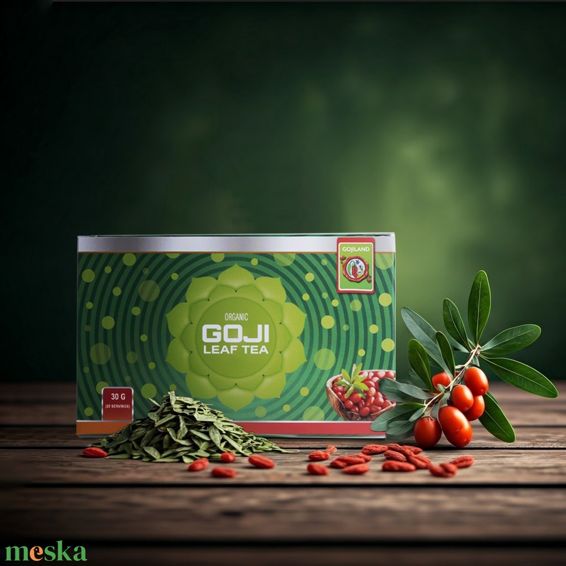 Goji Vitálcsomag Bio (Liofilizált bogyók, Goji Lekvár, Goji Levél Tea) - élelmiszer - gourmet ajándékcsomag - Meska.hu