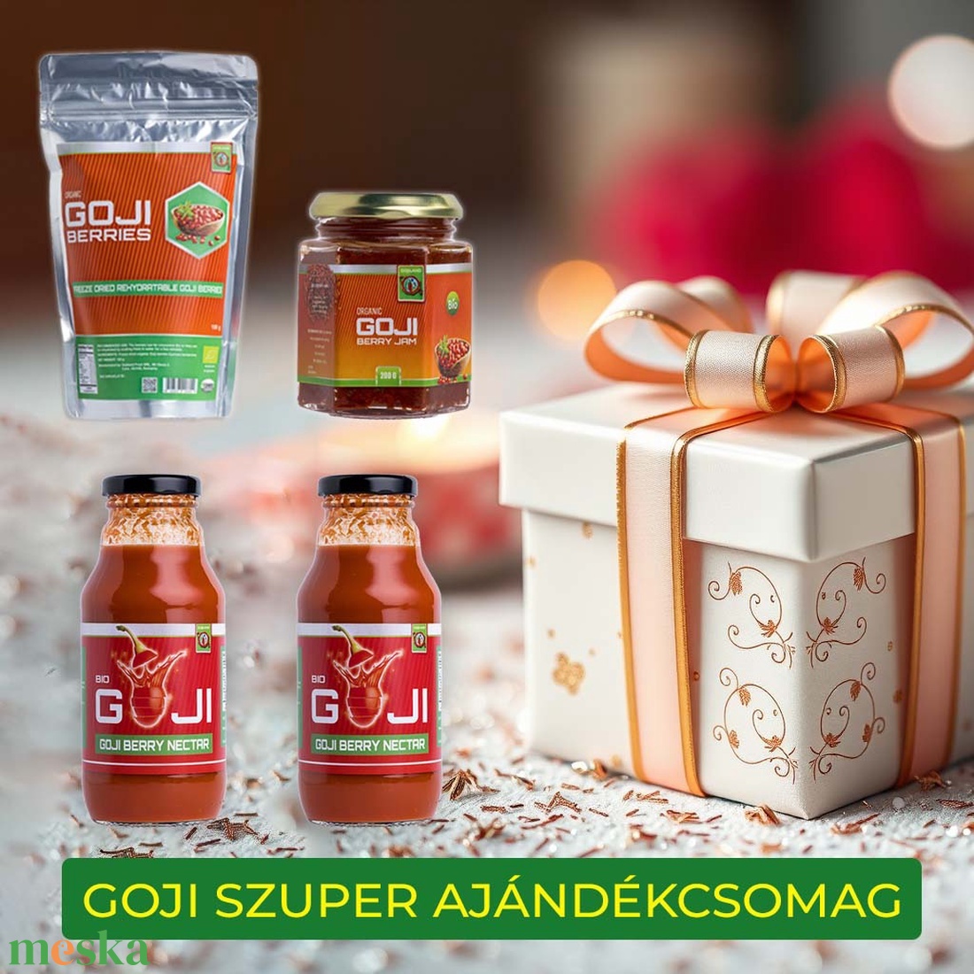 Goji Szuper Ajándékcsomag - élelmiszer - gourmet ajándékcsomag - Meska.hu