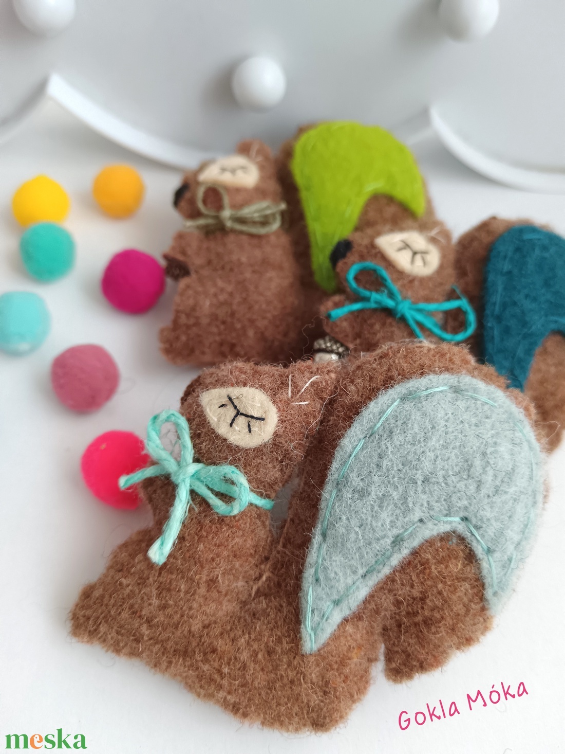 Mókus  kulcstartó vagy táskadísz - táska & tok - kulcstartó & táskadísz - kulcstartó - Meska.hu