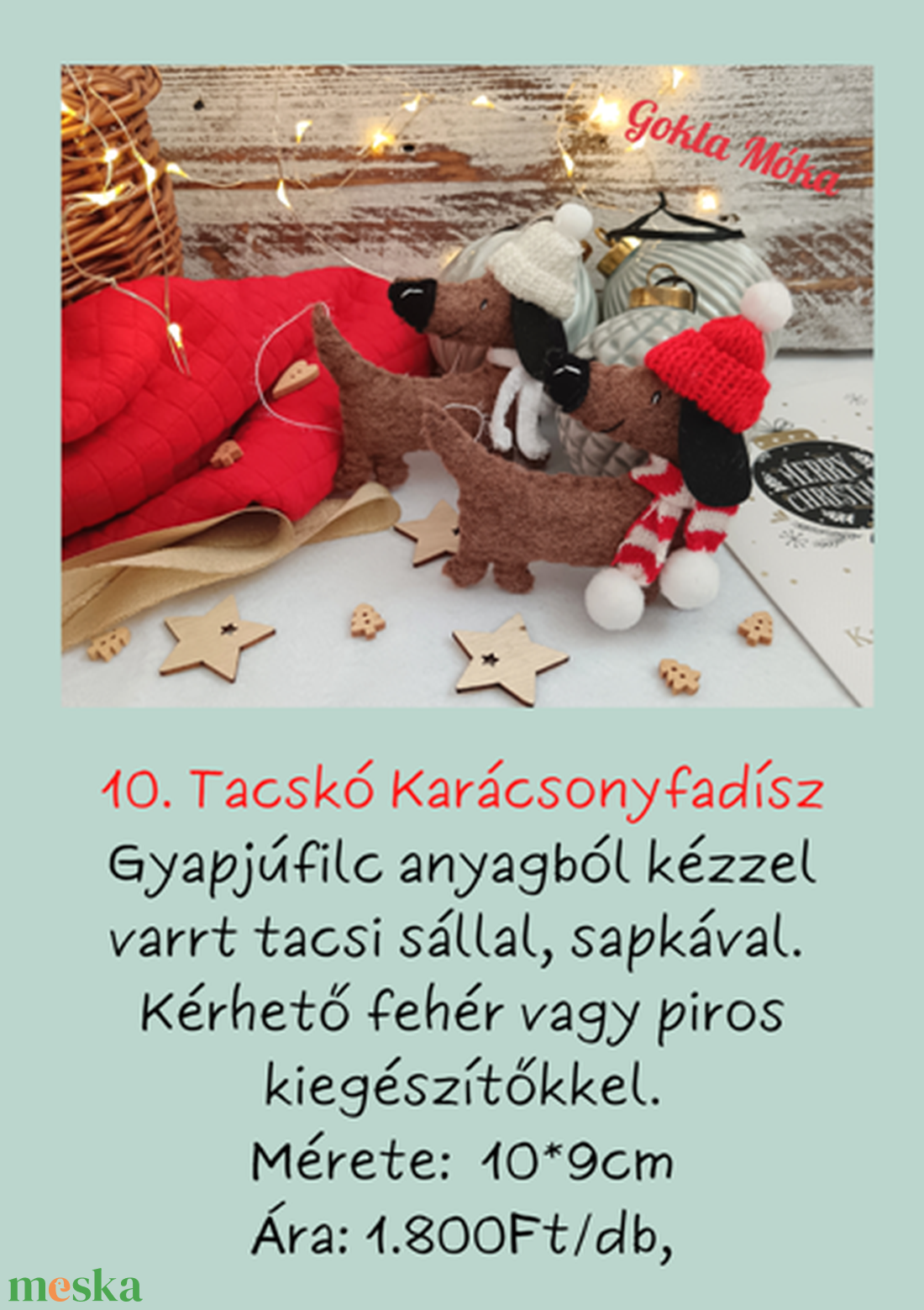 Tacskó karácsonyfadísz - karácsony - karácsonyi lakásdekoráció - karácsonyfadíszek - Meska.hu Tacskó karácsonyfadísz - karácsony - karácsonyi lakásdekoráció - karácsonyfadíszek - Meska.hu