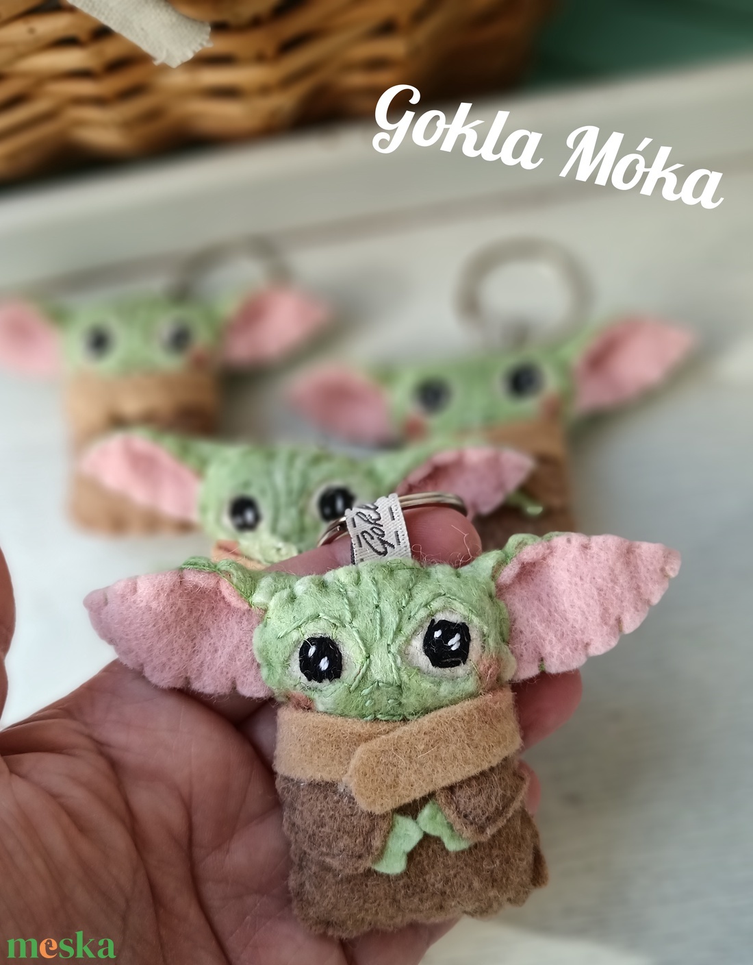 Grogu (baby yoda) kulcstartó vagy táskadísz - táska & tok - kulcstartó & táskadísz - kulcstartó - Meska.hu