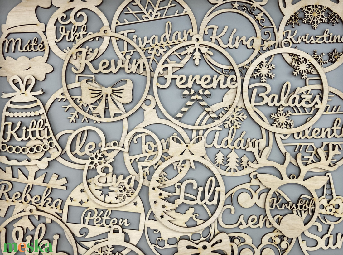 Egyedi Karácsonyfa díszek 50 fajta - karácsony - karácsonyi lakásdekoráció - karácsonyfadíszek - Meska.hu