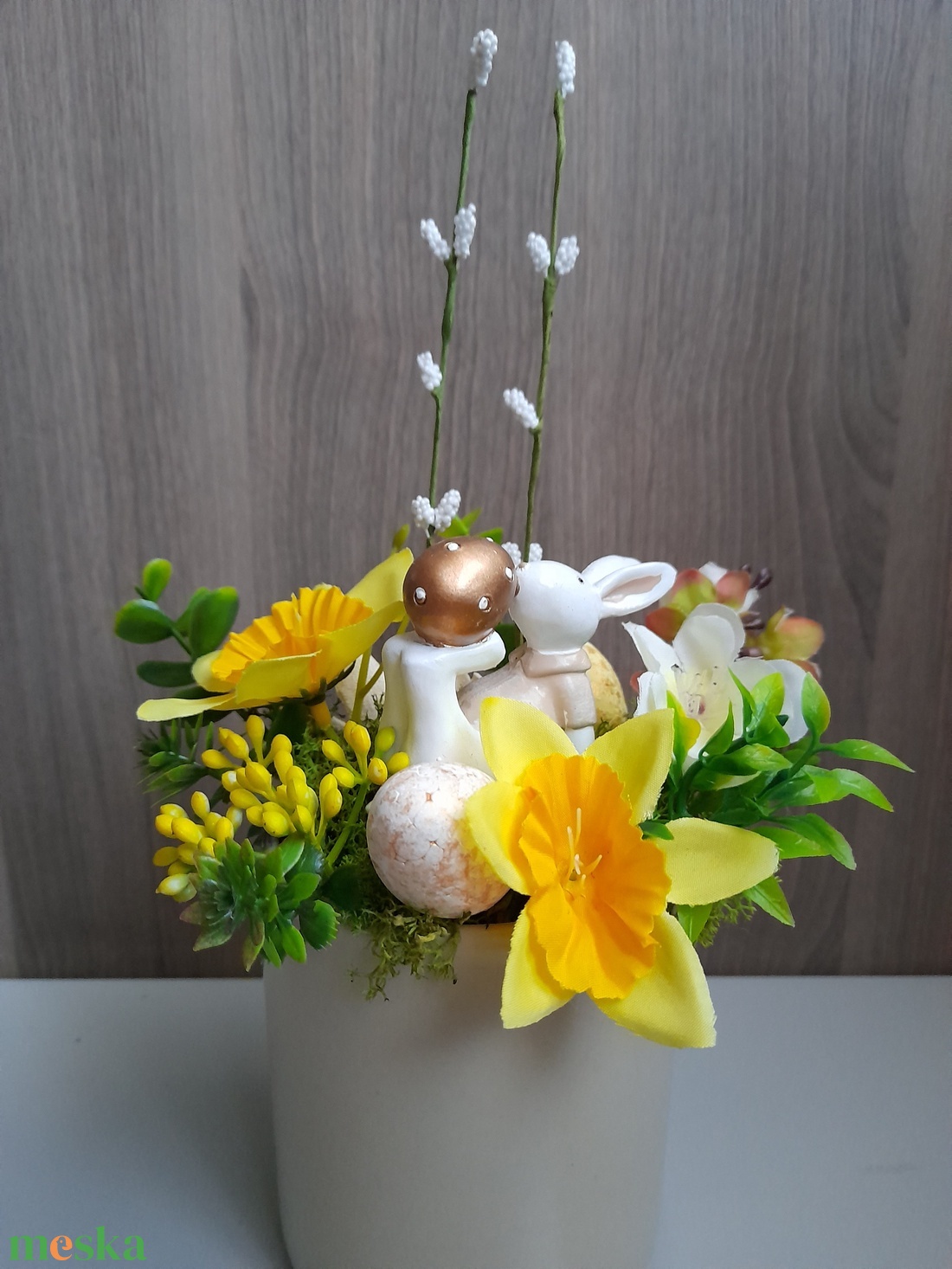 Tavaszi asztalidísz - otthon & életmód - dekoráció - virágdekoráció - virágdekoráció - Meska.hu