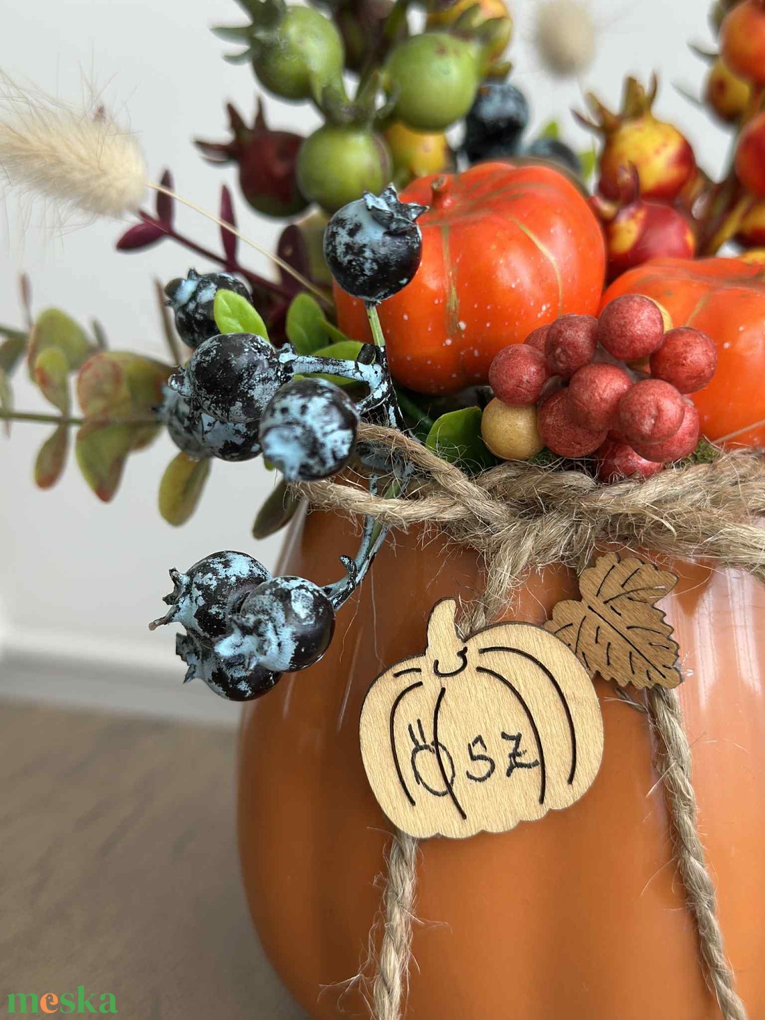 Őszi színkavalkád bögrében - otthon & életmód - dekoráció - asztal és polc dekoráció - asztaldísz - Meska.hu