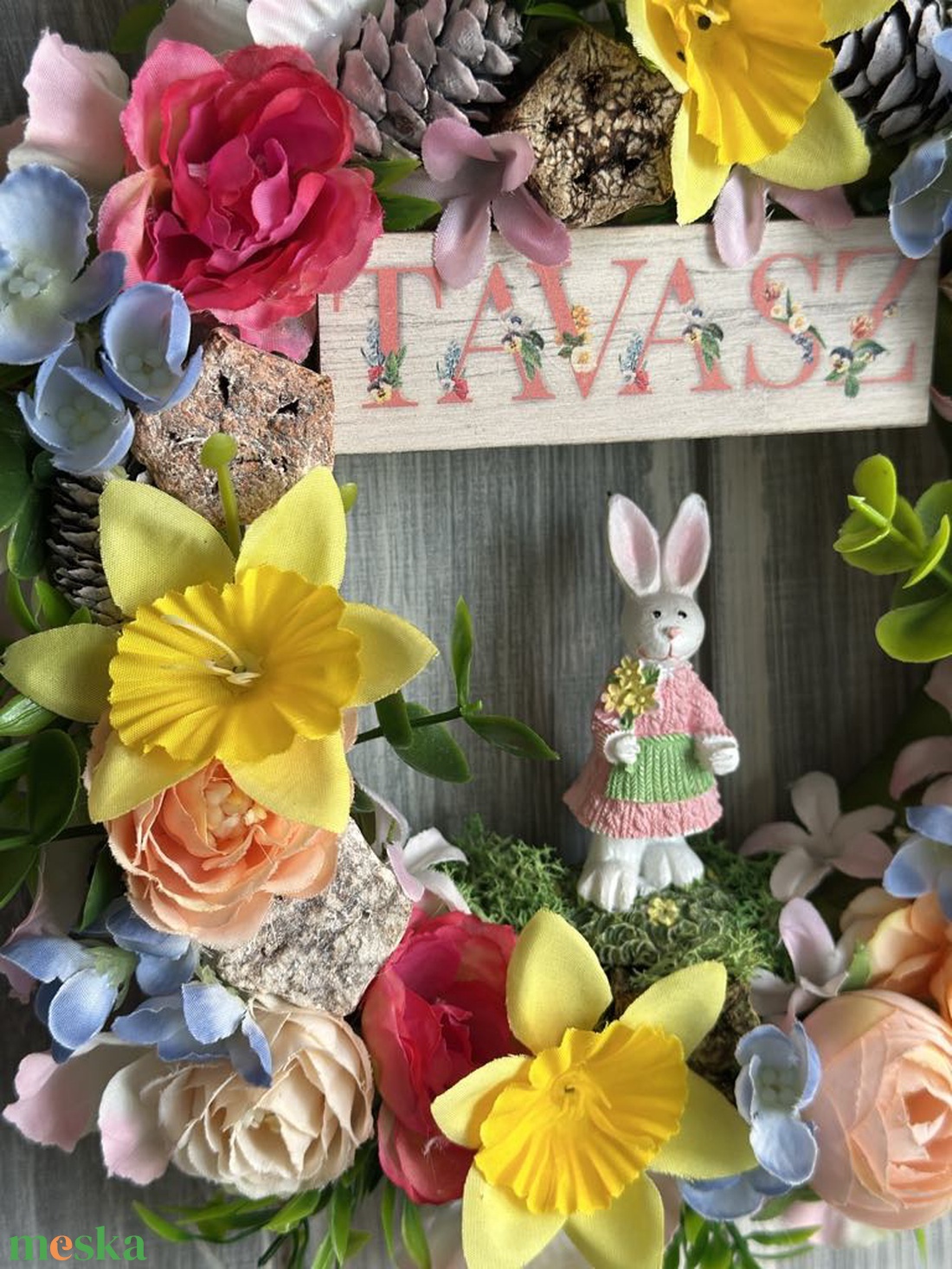 Színes TAVASZ - otthon & életmód - dekoráció - ajtó- és ablak dekoráció - ajtódísz & kopogtató - Meska.hu