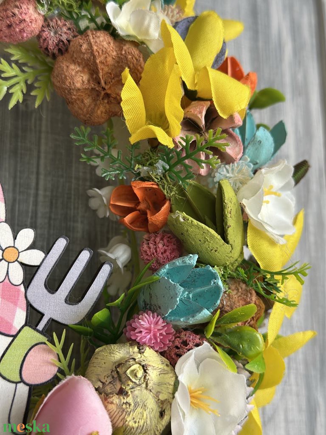 Kertész manós tavasz ajtódísz - otthon & életmód - dekoráció - ajtó- és ablak dekoráció - ajtódísz & kopogtató - Meska.hu