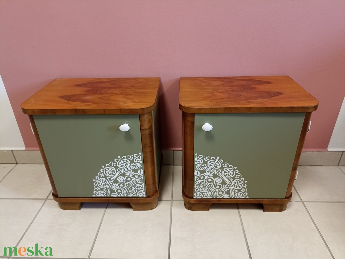 Vintage éjjeliszekrény pár - otthon & életmód - bútor - más bútor - Meska.hu