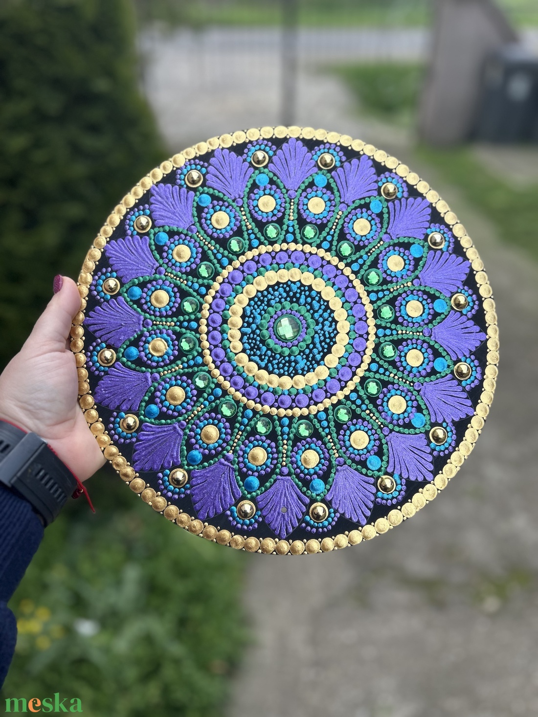 Mandala - művészet - festmény - akril - Meska.hu