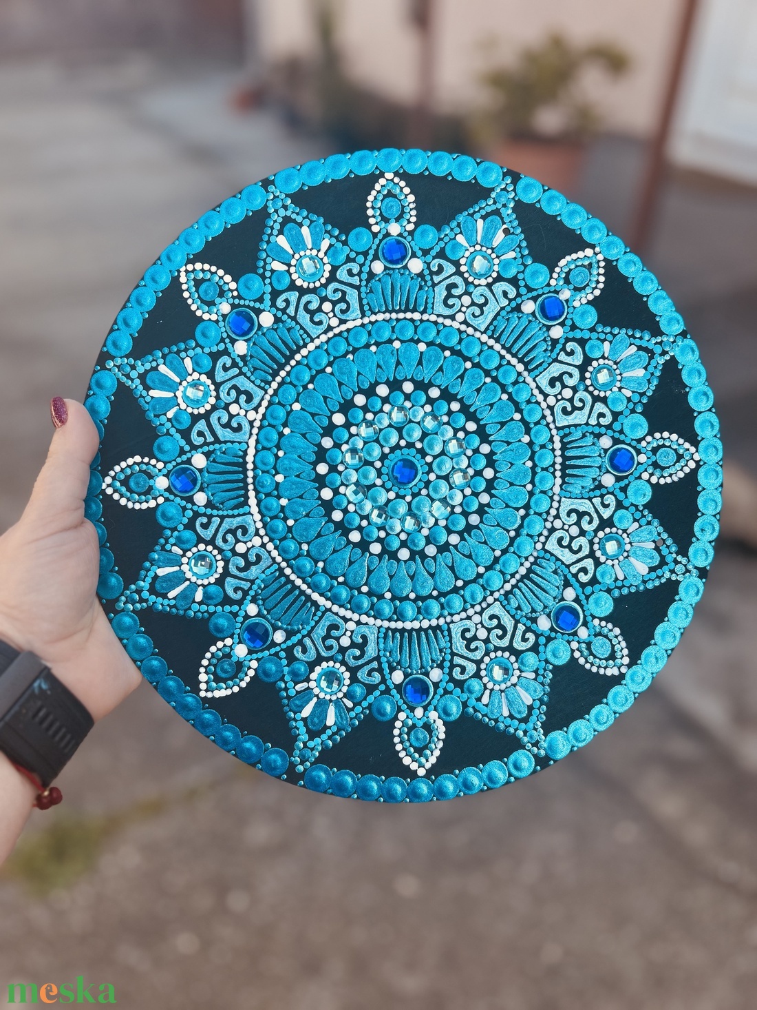 Mandala - művészet - festmény - akril - Meska.hu