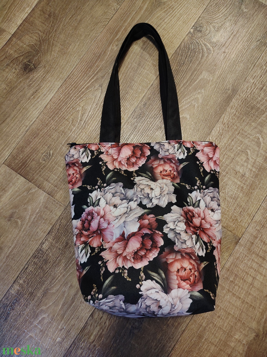 Cipzáras textiltáska, bevásárló táska - táska & tok - bevásárlás & shopper táska - shopper, textiltáska, szatyor - Meska.hu