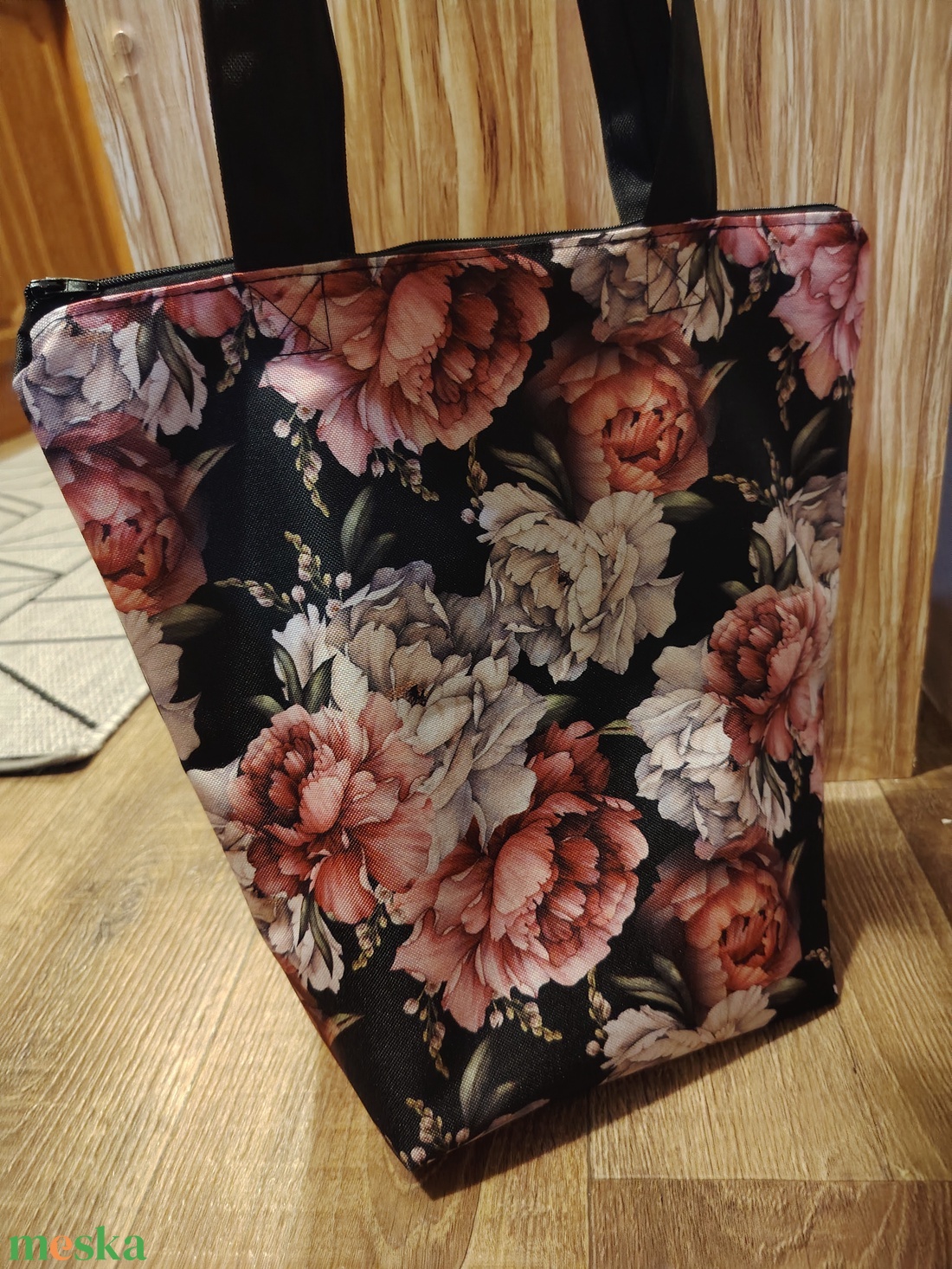 Cipzáras textiltáska, bevásárló táska - táska & tok - bevásárlás & shopper táska - shopper, textiltáska, szatyor - Meska.hu