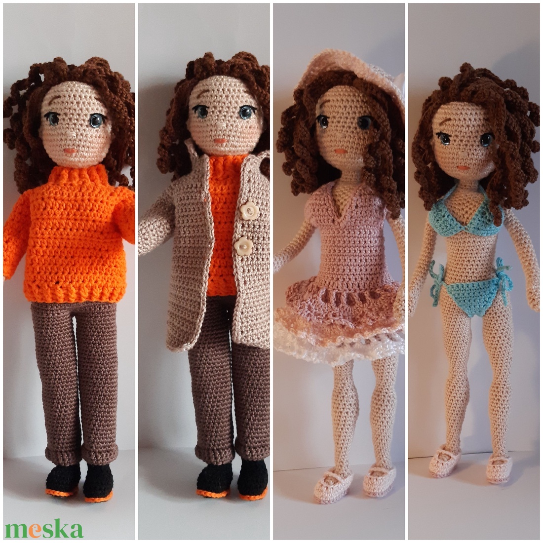 Barbie baba téli-nyári ruhatárral, díszdobozban - játék & sport - baba & babaház - öltöztethető baba - Meska.hu