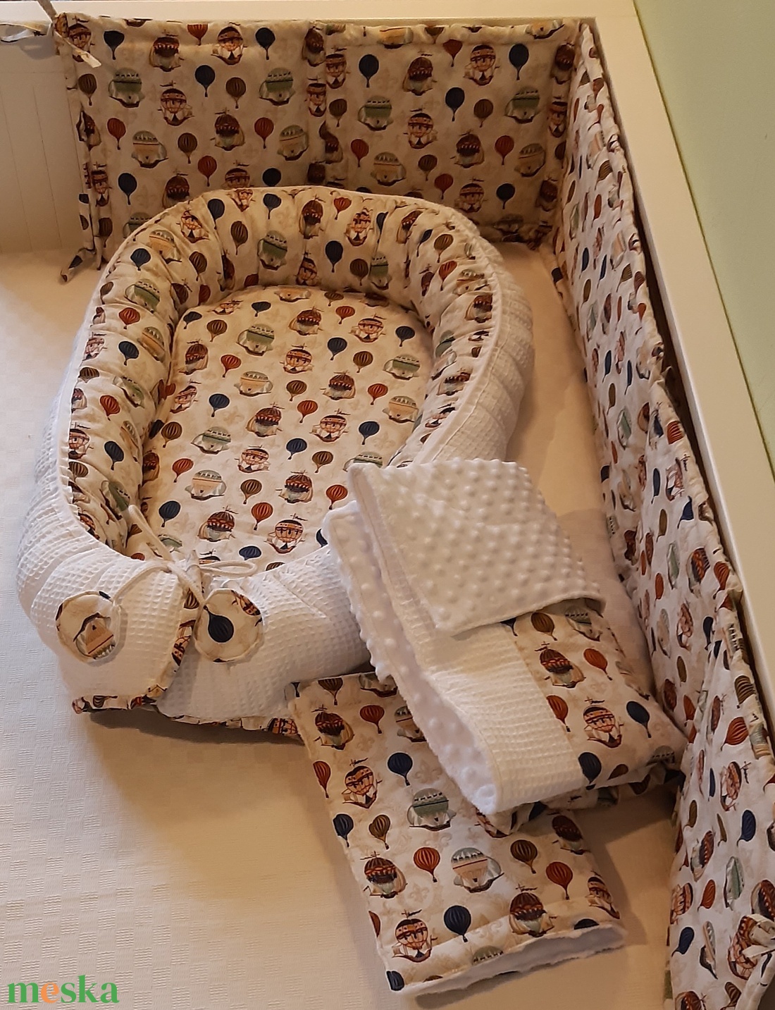 Babaváró garnitúra, szett kiságyba - baba - mama - baba ágynemű - szett kiságyba - Meska.hu