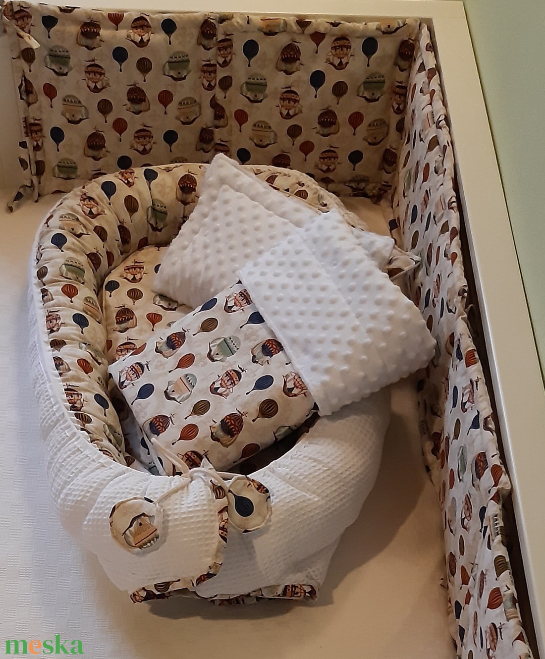 Babaváró garnitúra, szett kiságyba - baba - mama - baba ágynemű - szett kiságyba - Meska.hu