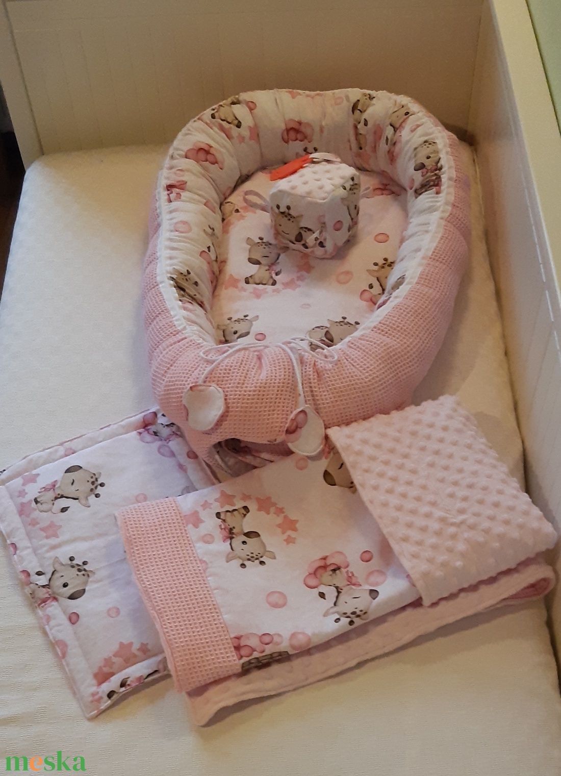 Babaváró garnitúra, szett kiságyba - baba - mama - baba ágynemű - szett kiságyba - Meska.hu