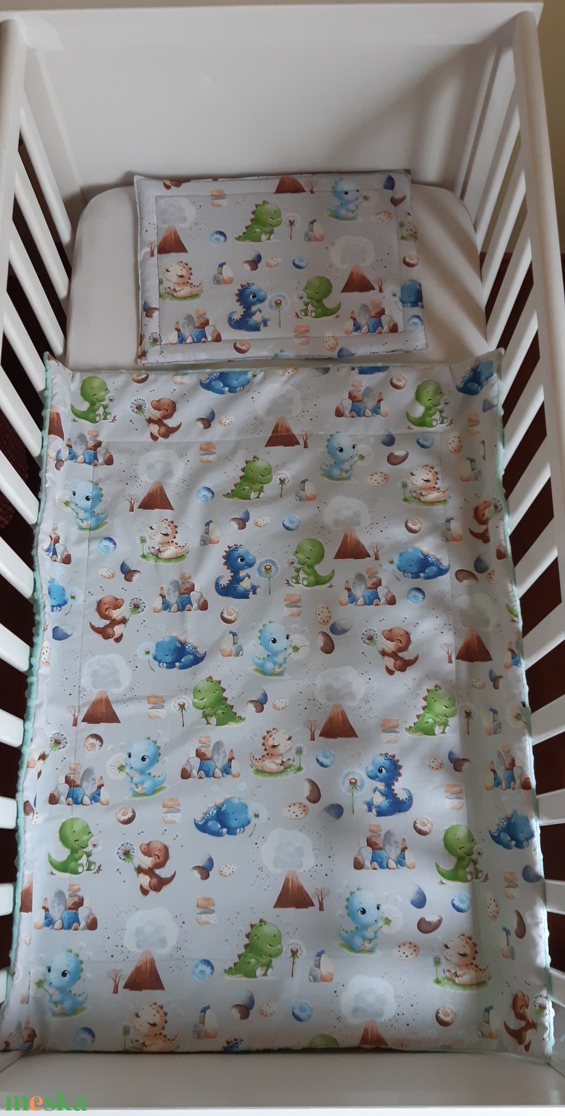 Bélelt takaró és lapos párna kiságyba - baba - mama - baba ágynemű - szett kiságyba - Meska.hu