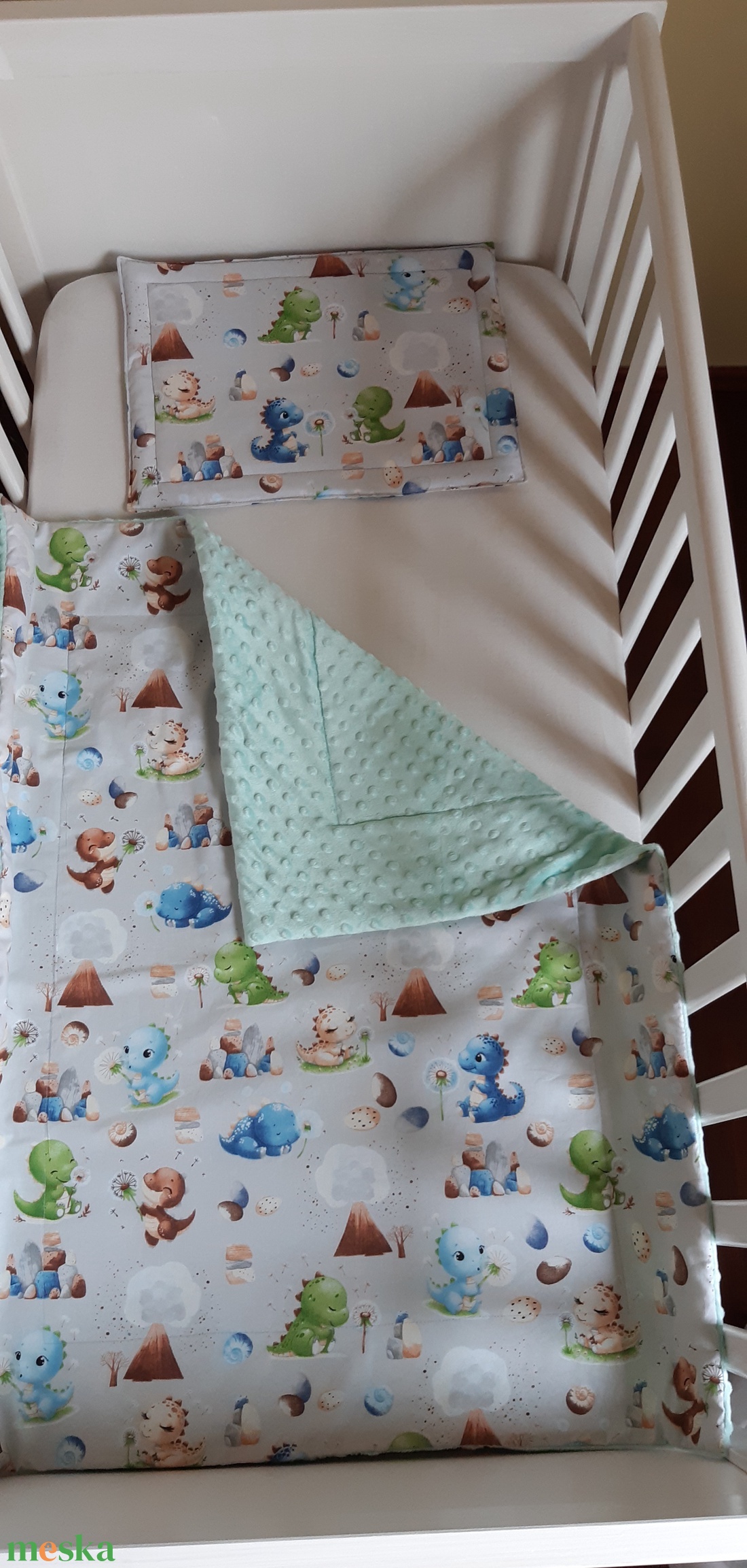 Bélelt takaró és lapos párna kiságyba - baba - mama - baba ágynemű - szett kiságyba - Meska.hu