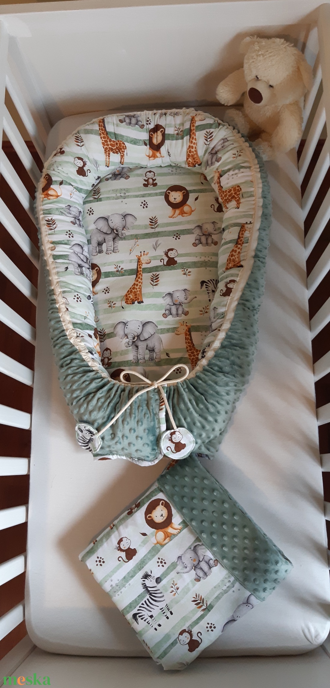 Babaváró garnitúra, szett kiságyba - baba - mama - baba ágynemű - szett kiságyba - Meska.hu