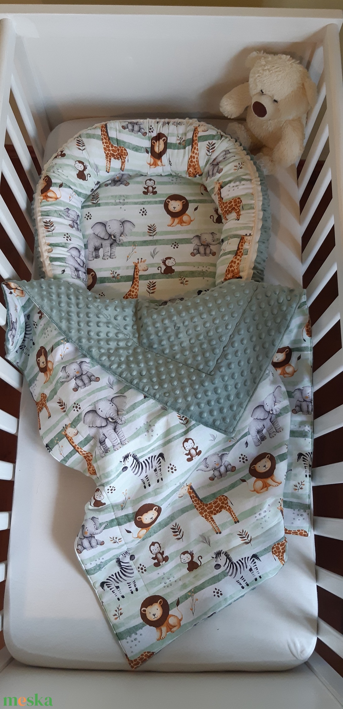 Babaváró garnitúra, szett kiságyba - baba - mama - baba ágynemű - szett kiságyba - Meska.hu