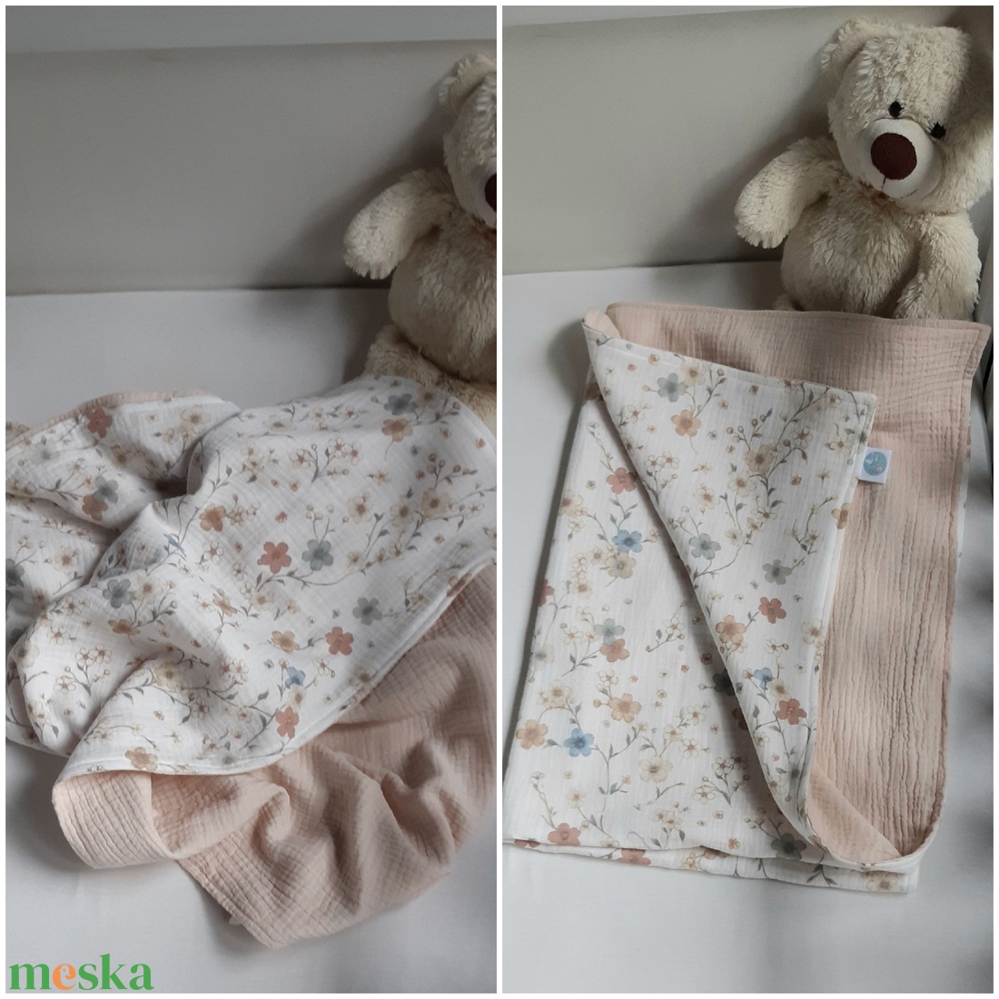 Dupla géz nyári takaró, két rétegű - baba - mama - baba ágynemű - babatakaró, gyerek pléd - Meska.hu
