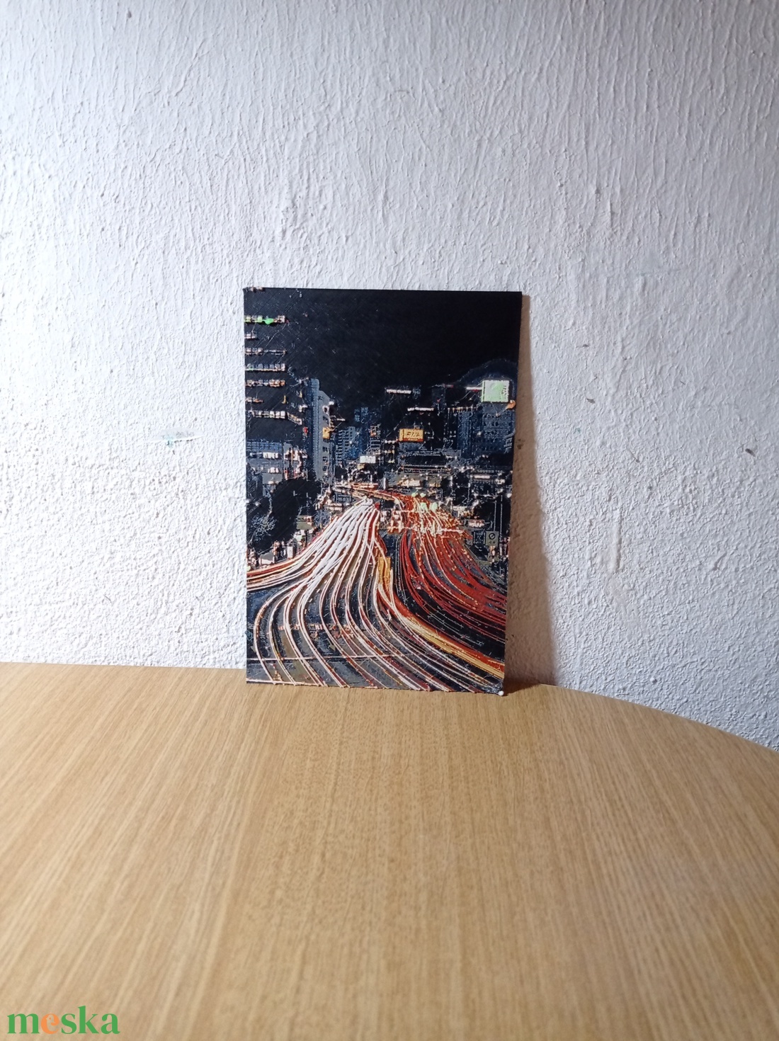Szöul utcakép éjszaka 3D nyomtatott kép - otthon & életmód - dekoráció - kép & falikép - 3d képek - Meska.hu