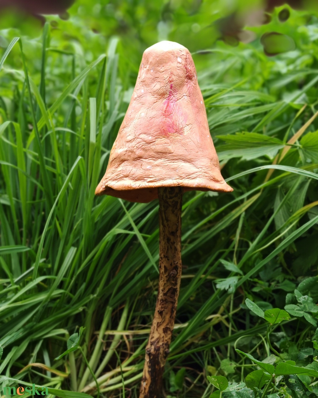 Hamvas barack gombavirág - otthon & életmód - ház & kert - kerti dísz - Meska.hu