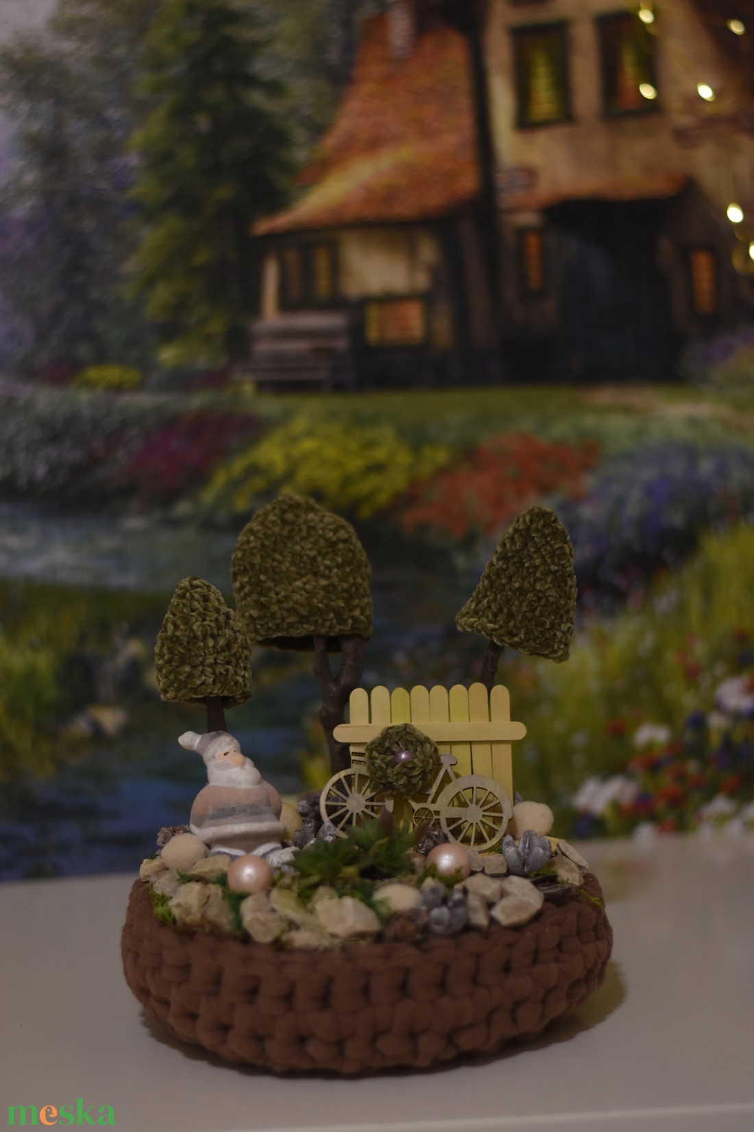 Decemberre hangolódva asztaldísz - karácsony - karácsonyi lakásdekoráció - ünnepi asztaldekoráció - Meska.hu