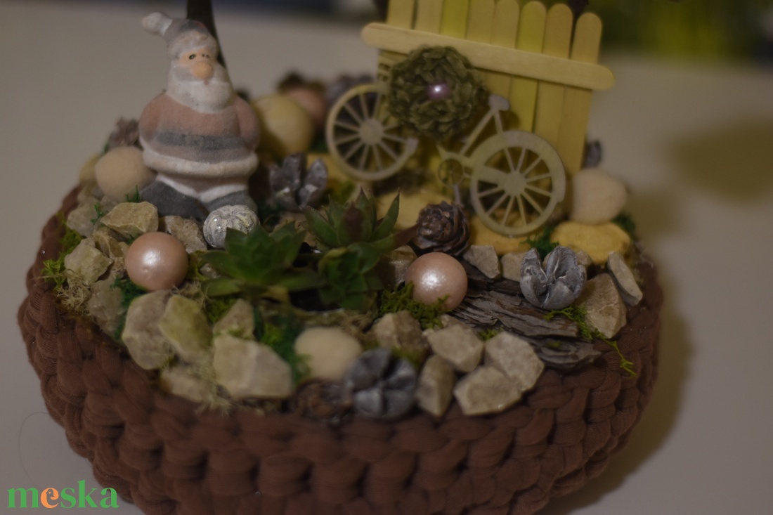 Decemberre hangolódva asztaldísz - karácsony - karácsonyi lakásdekoráció - ünnepi asztaldekoráció - Meska.hu