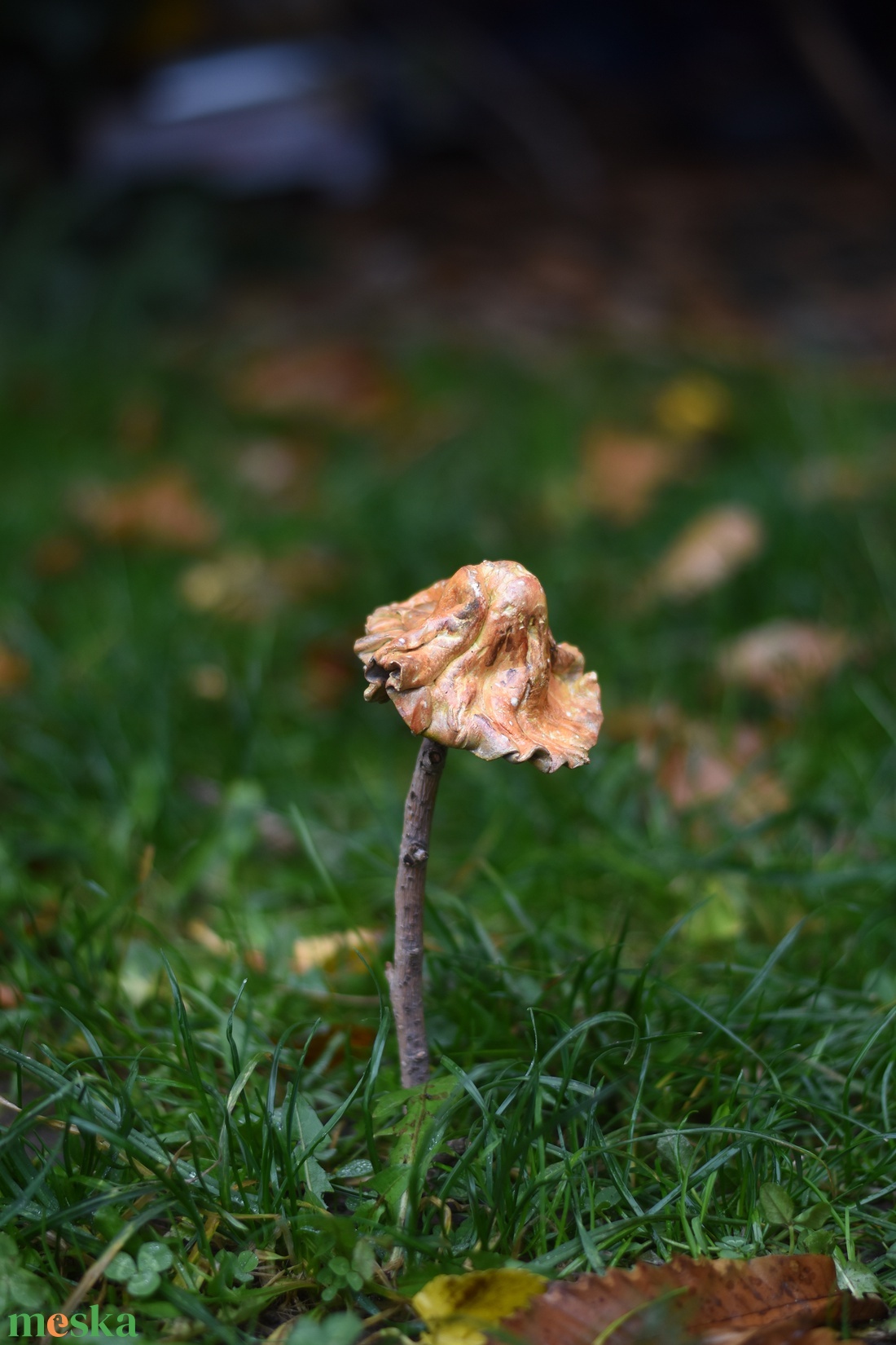 Igazi őszi gombavirág - otthon & életmód - ház & kert - kerti dísz - Meska.hu