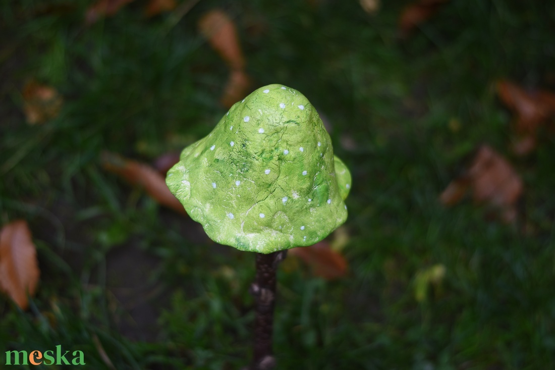 Zöld varázsló kalap gomba - otthon & életmód - ház & kert - kerti dísz - Meska.hu