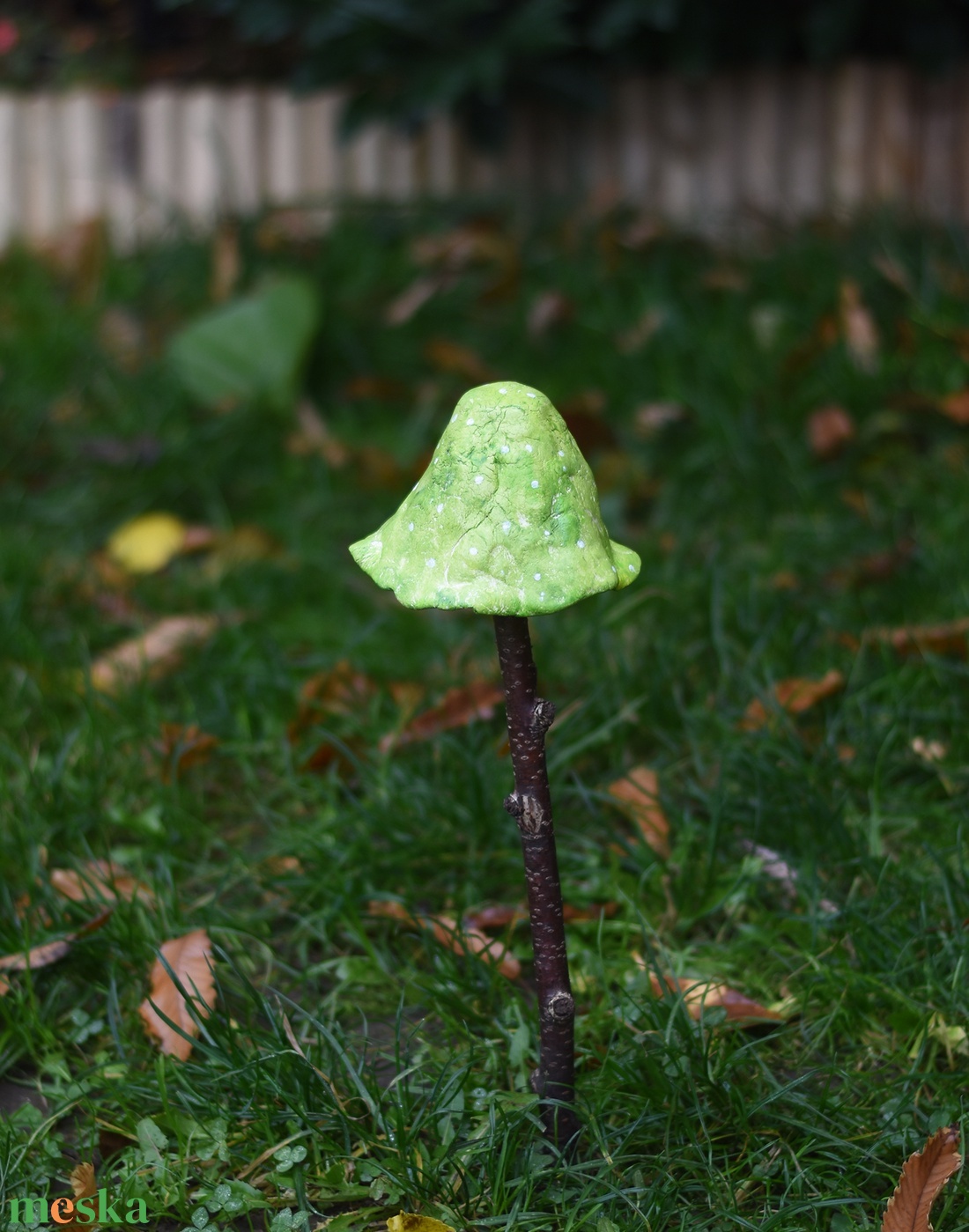 Zöld varázsló kalap gomba - otthon & életmód - ház & kert - kerti dísz - Meska.hu