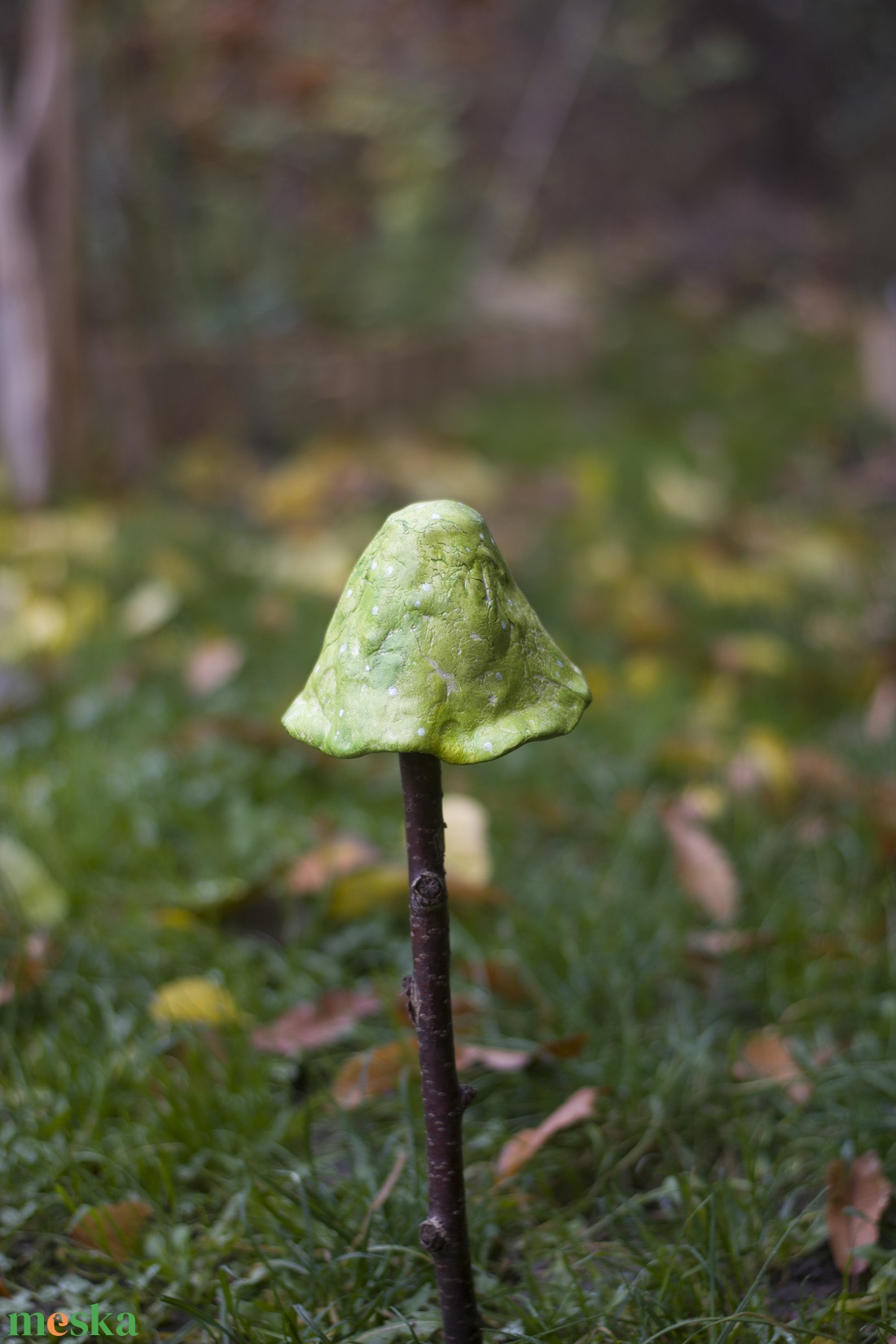 Zöld varázsló kalap gomba - otthon & életmód - ház & kert - kerti dísz - Meska.hu