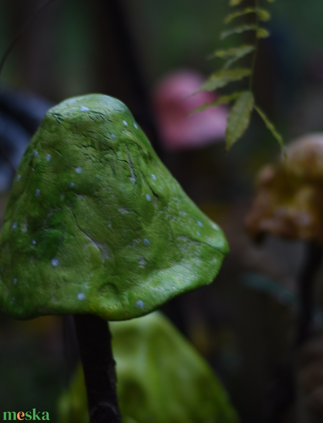 Zöld varázsló kalap gomba - otthon & életmód - ház & kert - kerti dísz - Meska.hu