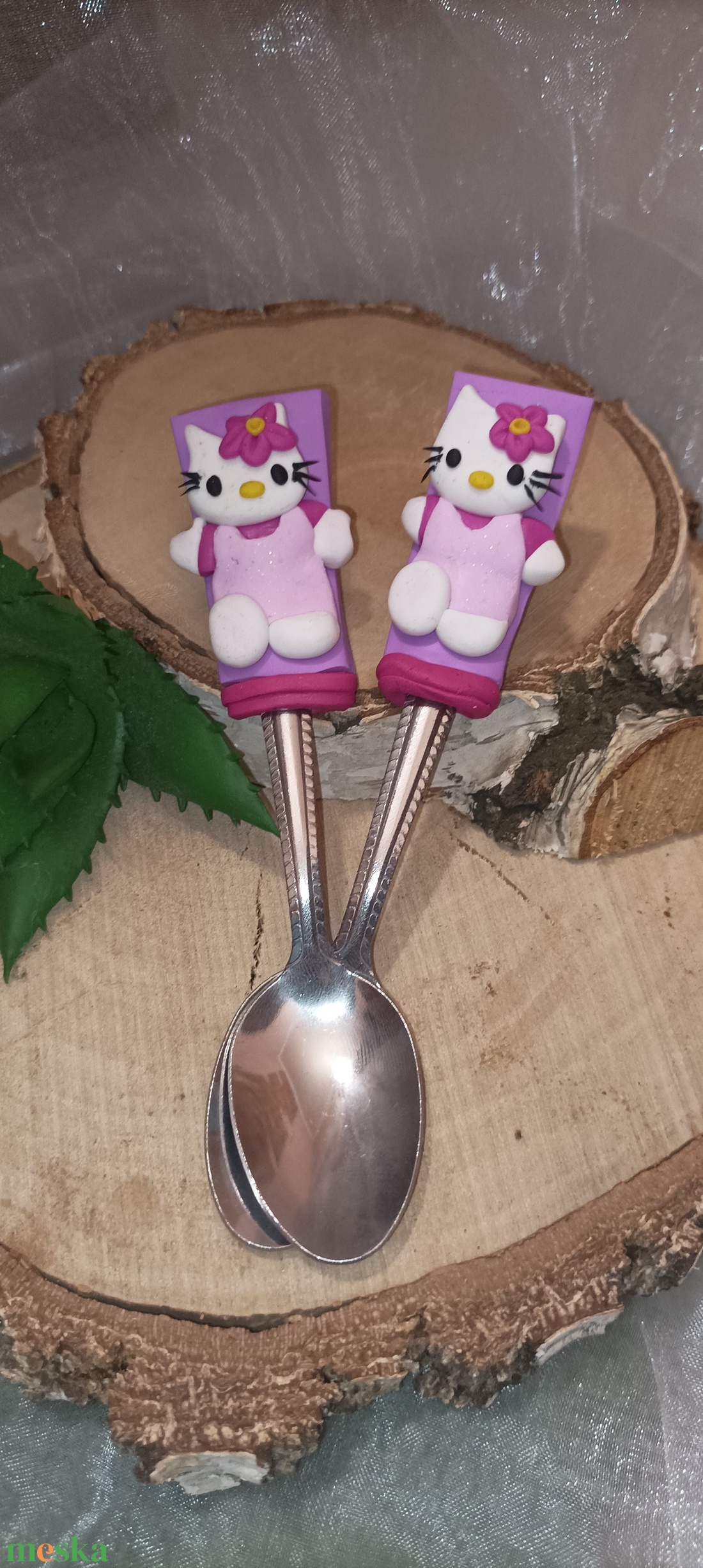 HelloKitty kiskanál,teáskanál - otthon & életmód - konyhafelszerelés, tálalás - tálalás - kanál & villa - Meska.hu