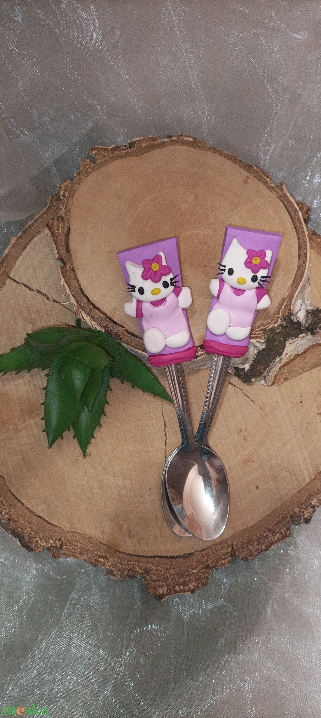 HelloKitty kiskanál,teáskanál - otthon & életmód - konyhafelszerelés, tálalás - tálalás - kanál & villa - Meska.hu