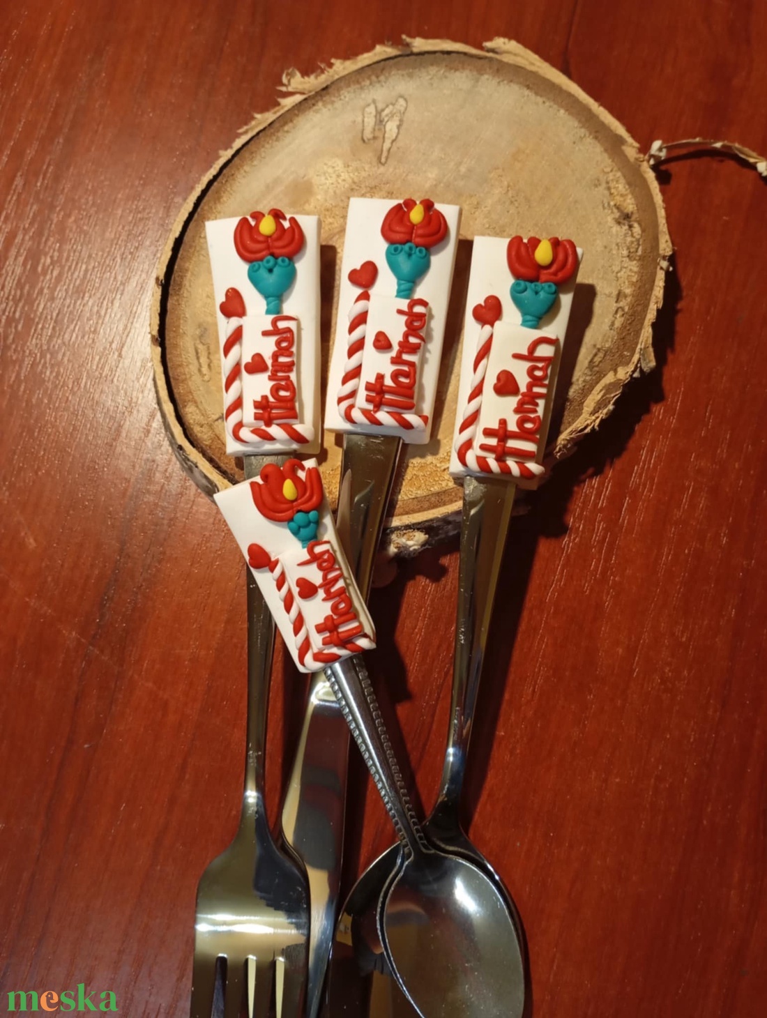 Neves,egyedi kanalak - otthon & életmód - konyhafelszerelés, tálalás - tálalás - kanál & villa - Meska.hu