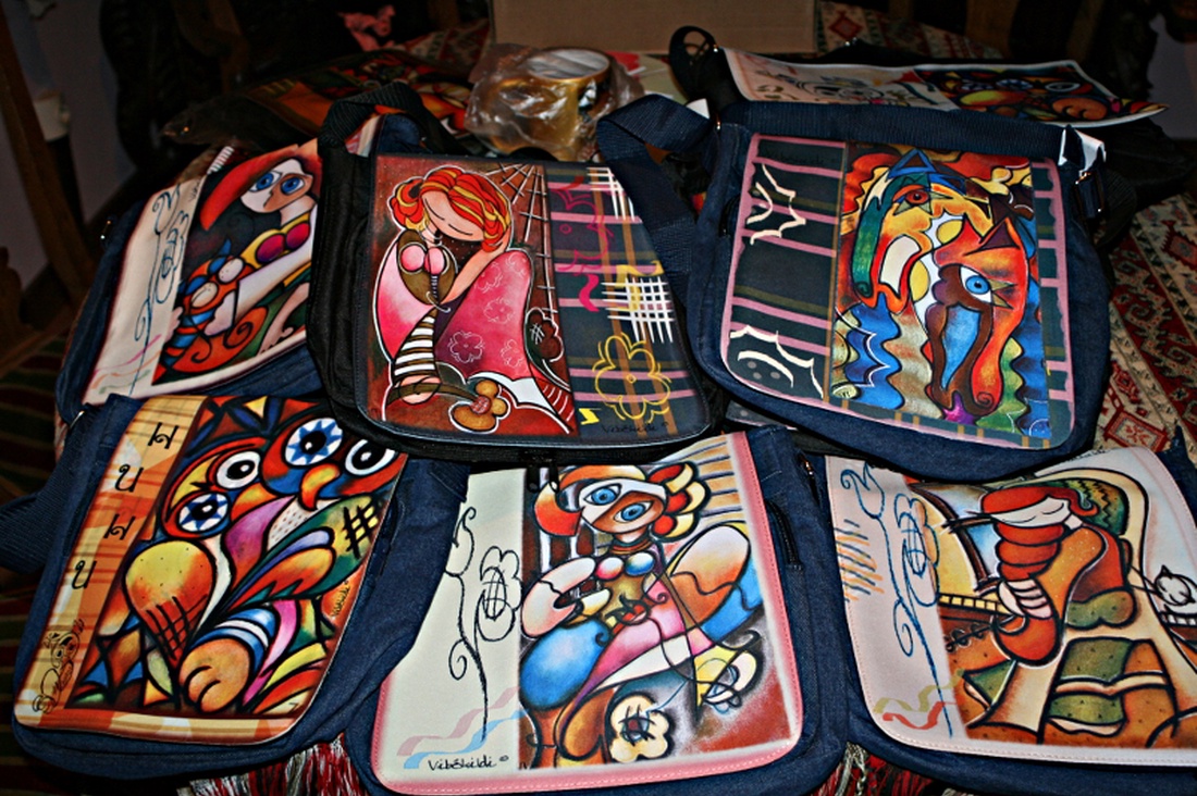 Vibokildi táska - A Lány meg a Tavasz mintával -  - Meska.hu