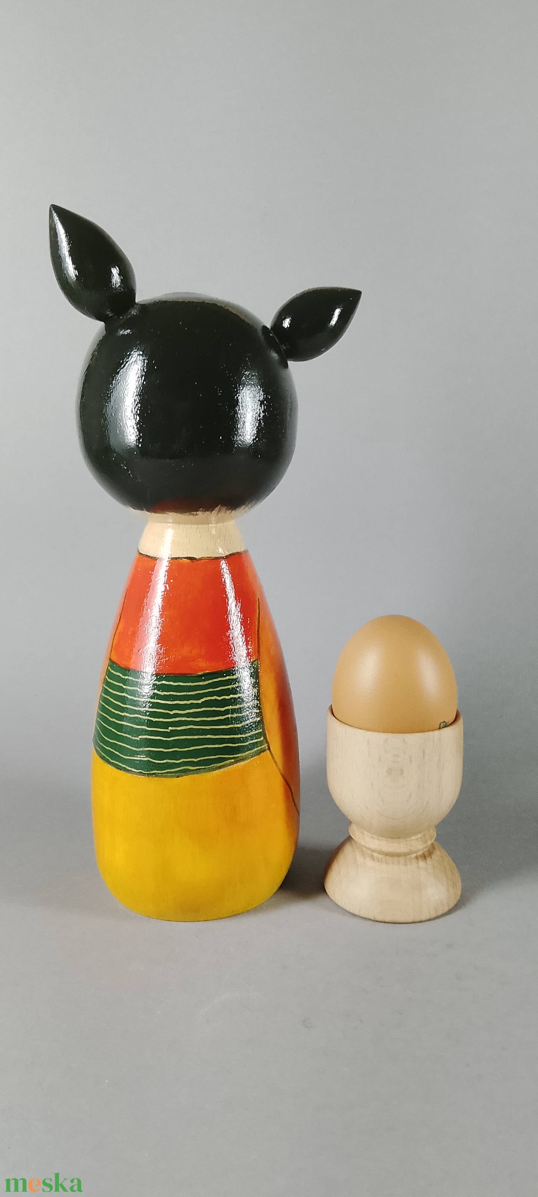 Kézzel készített egyedi Kokeshi - nagy méret - művészet - más gyűjtemények - Meska.hu