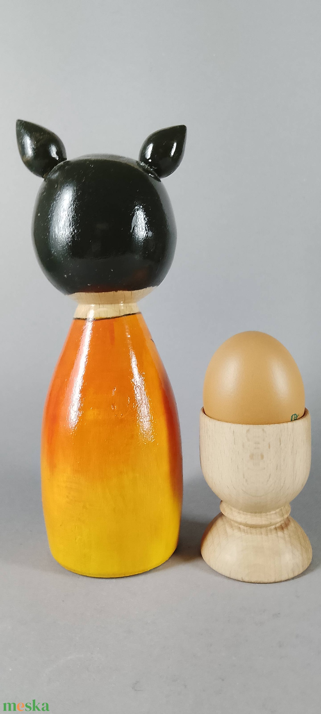 Kézzel készített egyedi Kokeshi - nagy méret - művészet - más gyűjtemények - Meska.hu