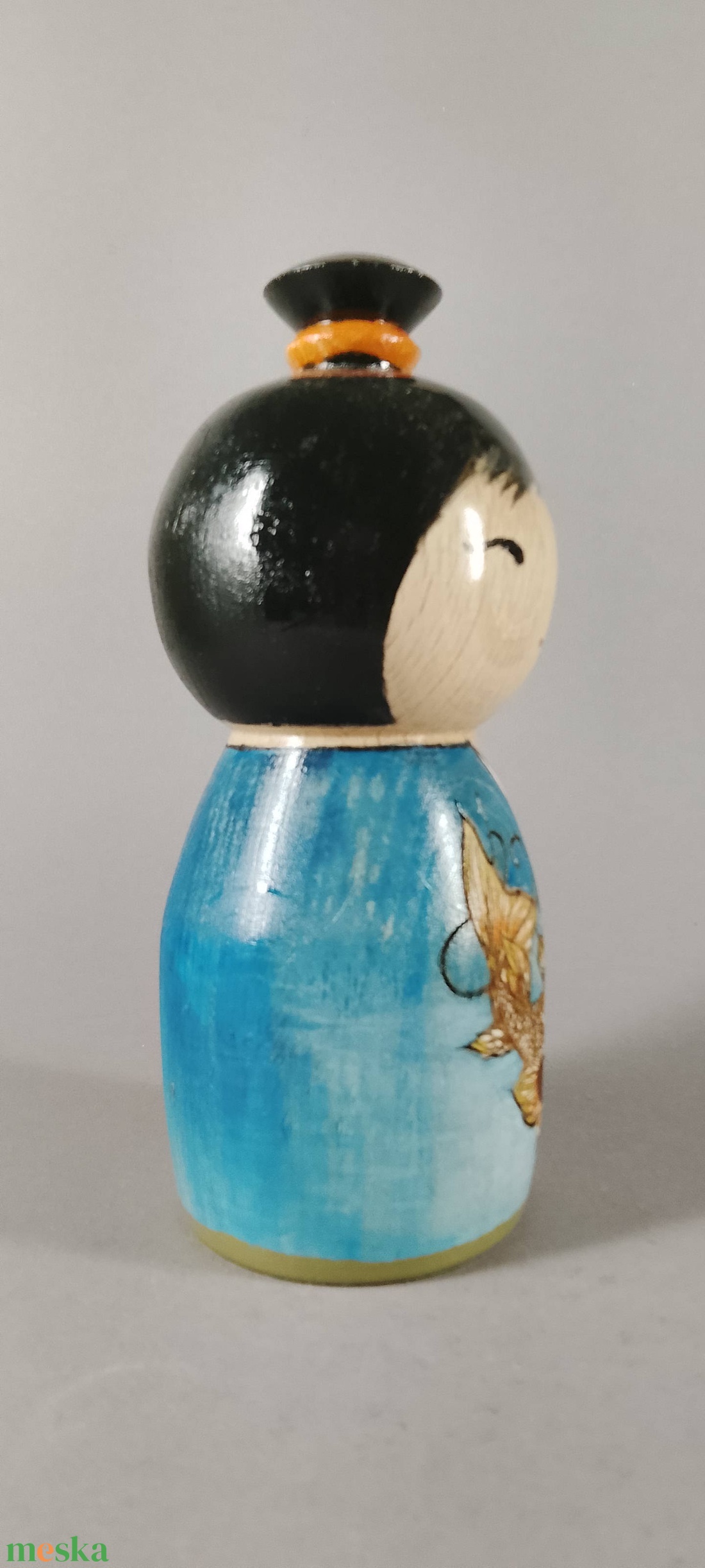 Kézzel készített egyedi Kokeshi - nagy méret - művészet - más gyűjtemények - Meska.hu