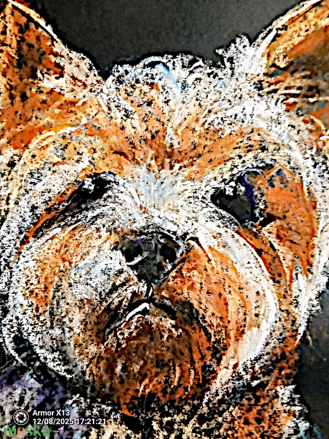 Yorki - pasztell grafika 35x50cm - művészet - grafika & illusztráció - egyéb rajzok - Meska.hu