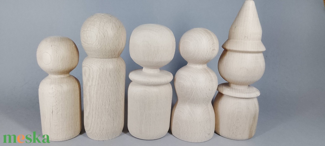 Öt fababa - egyesével vagy csoportban is... - kellékek & szerszámok - hobby fa alapanyag - egyéb fatermék - Meska.hu