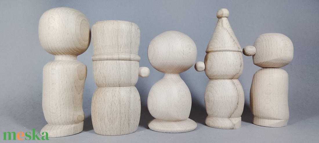 Öt fababa - egyesével vagy csoportban is... - kellékek & szerszámok - hobby fa alapanyag - egyéb fatermék - Meska.hu