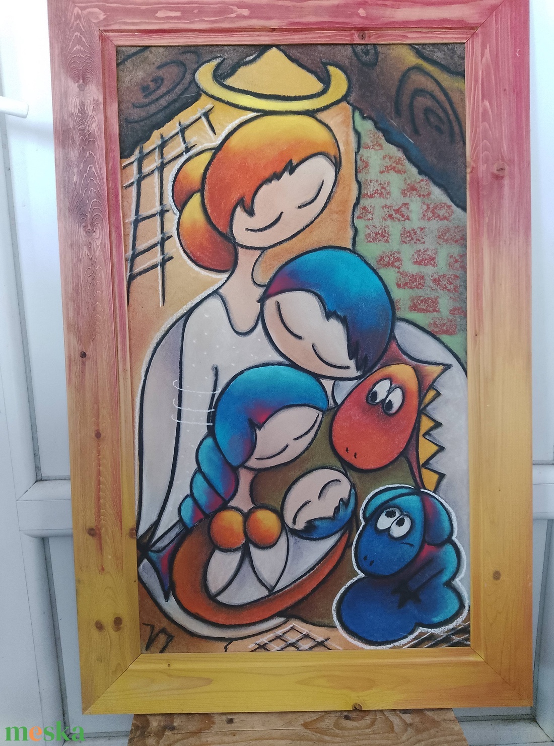 Vibók Ildi: Betlehem (pasztell - kartonon) - művészet - festmény - pasztell - Meska.hu