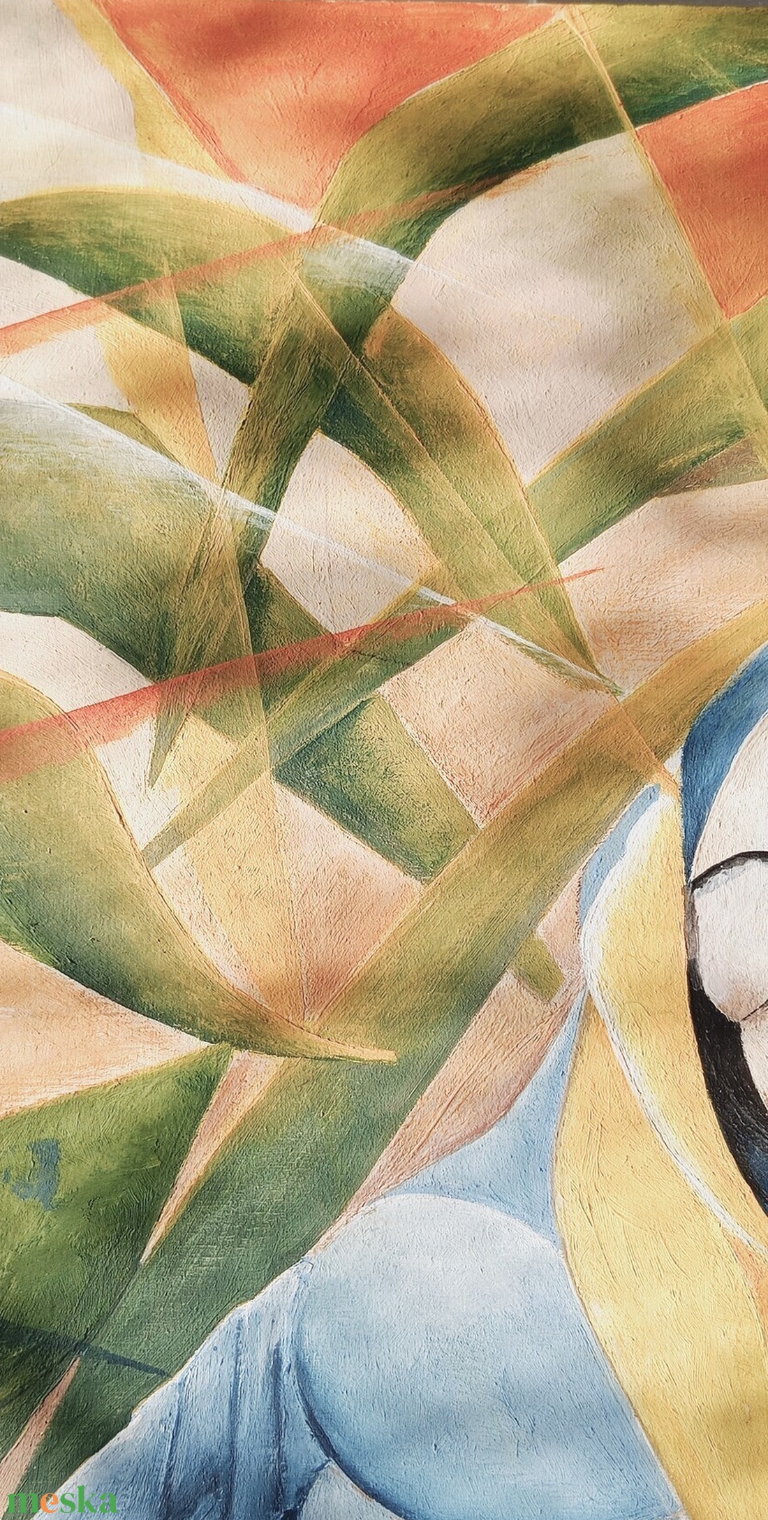 Vibók Ildi: Papagáj, fény, lombok...(akril - rétegelt lemezen) - művészet - festmény - akril - Meska.hu