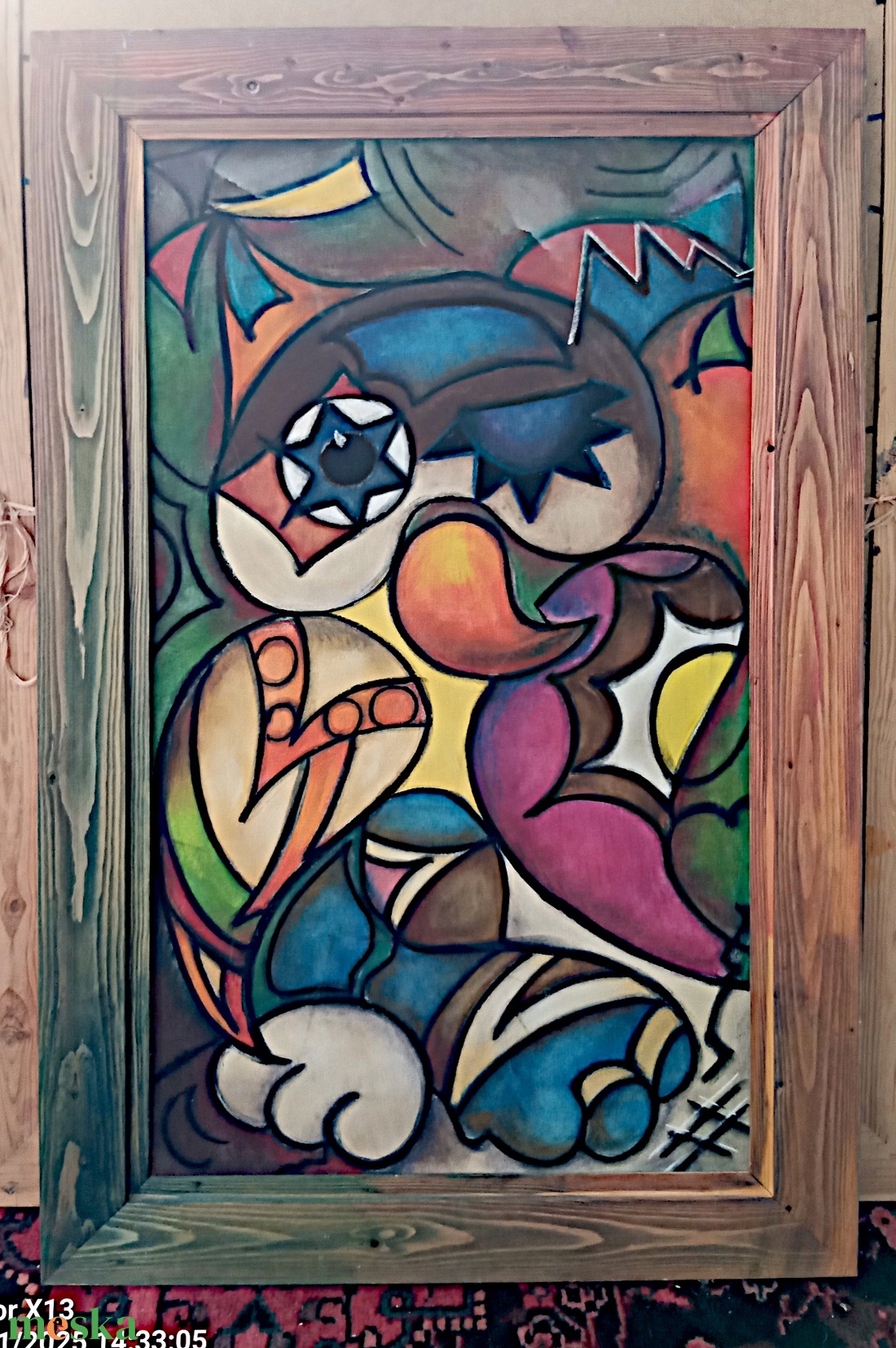 Vibók Ildi: Bagoly...(pasztell - rétegelt lemezen) - művészet - festmény - akril - Meska.hu