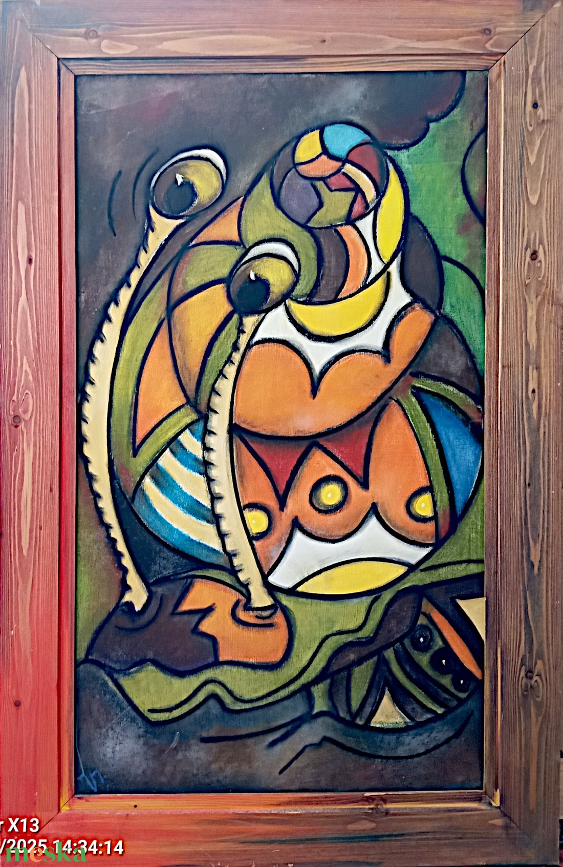 Vibók Ildi: Csigusz...(pasztell - rétegelt lemezen) - művészet - festmény - akril - Meska.hu